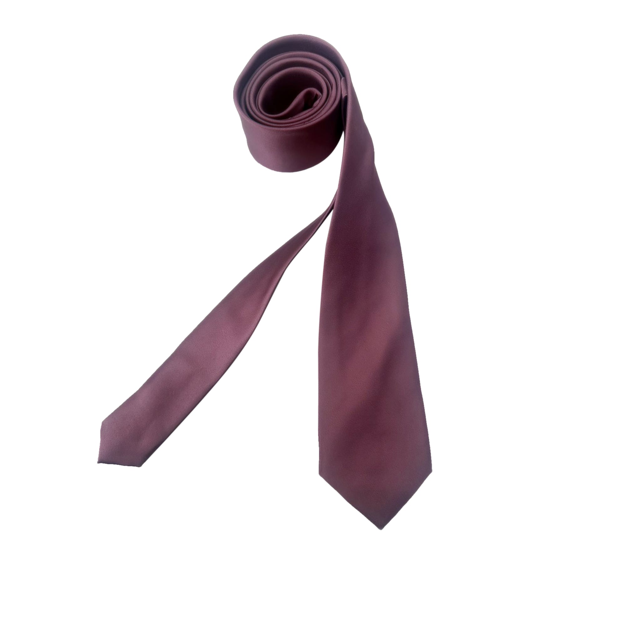 Amethyst Purple Satin Skinny Tie