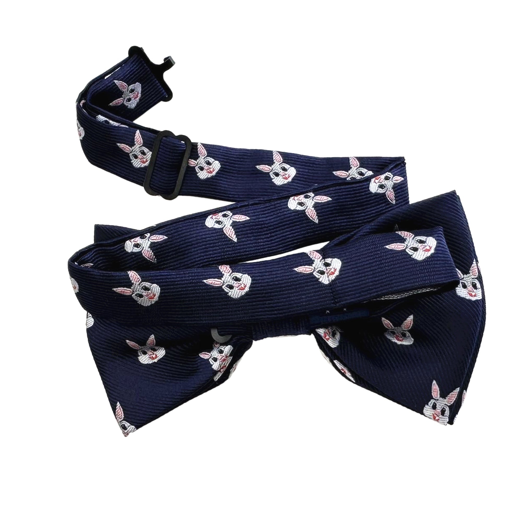 Navy Blue Bunny Pre-Tied Bow Tie