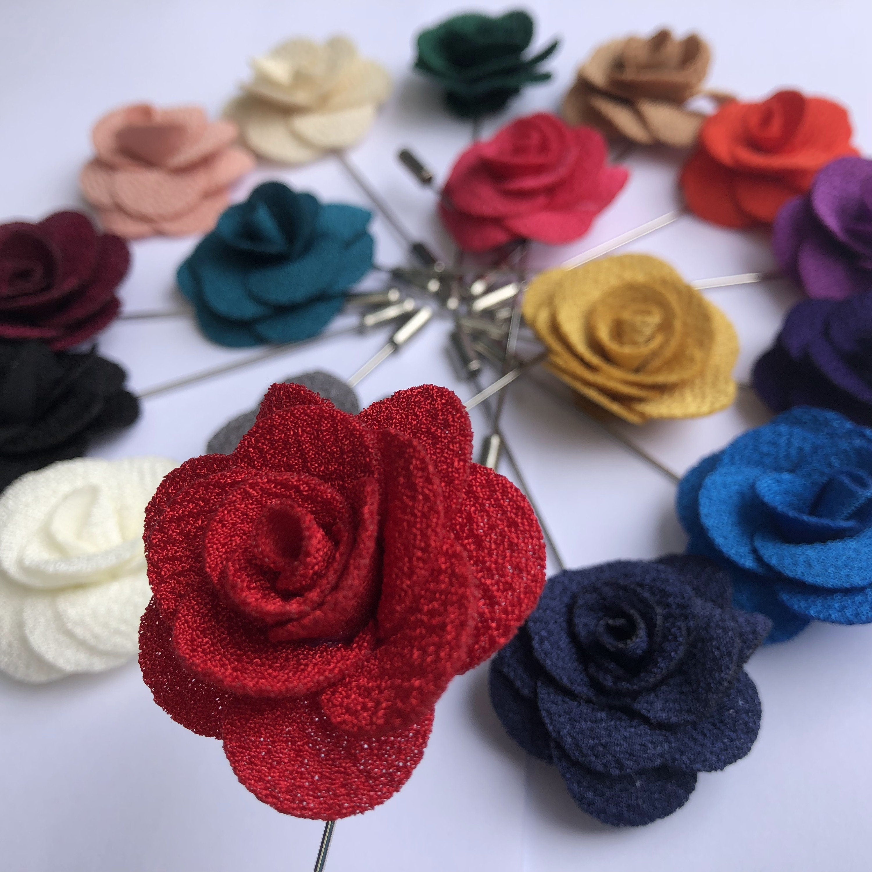 Rose Flower Lapel Pin
