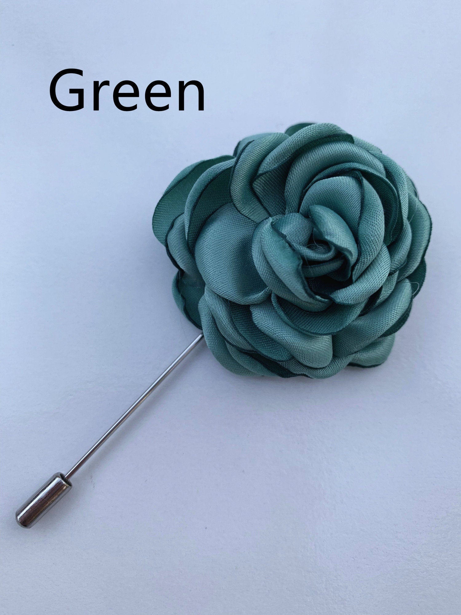 Red Rose Flower Lapel Pin