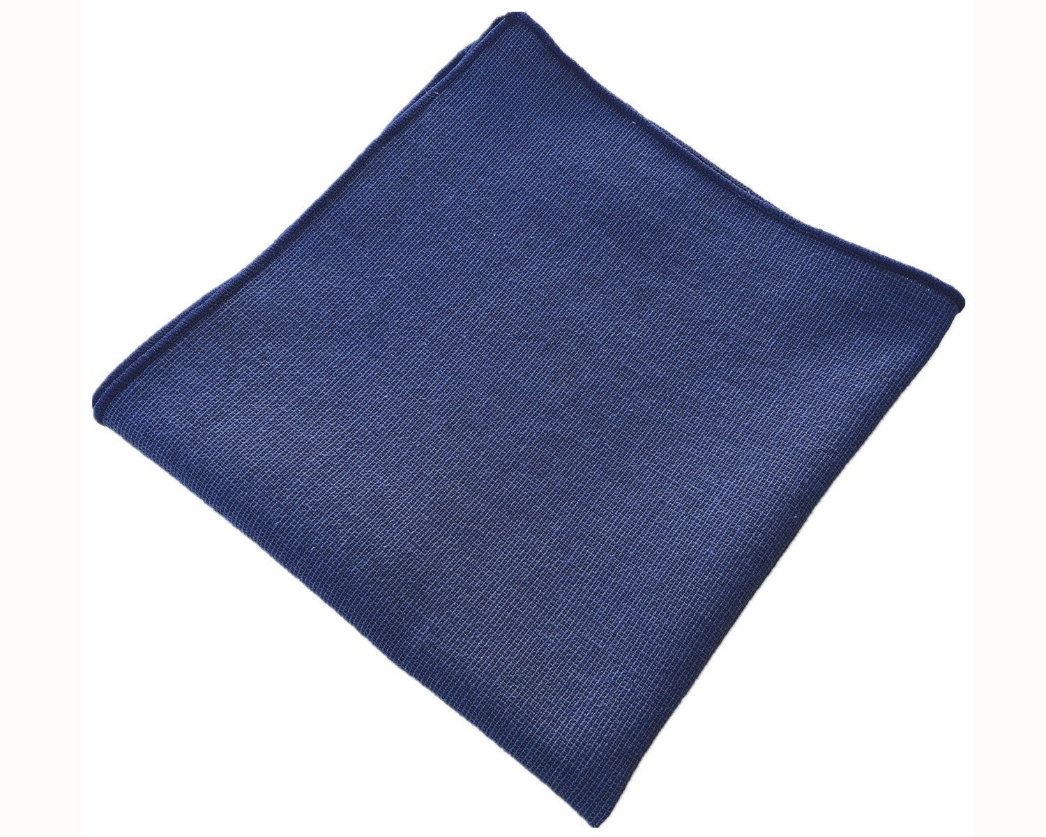 Navy Blue Cotton Pocket Square