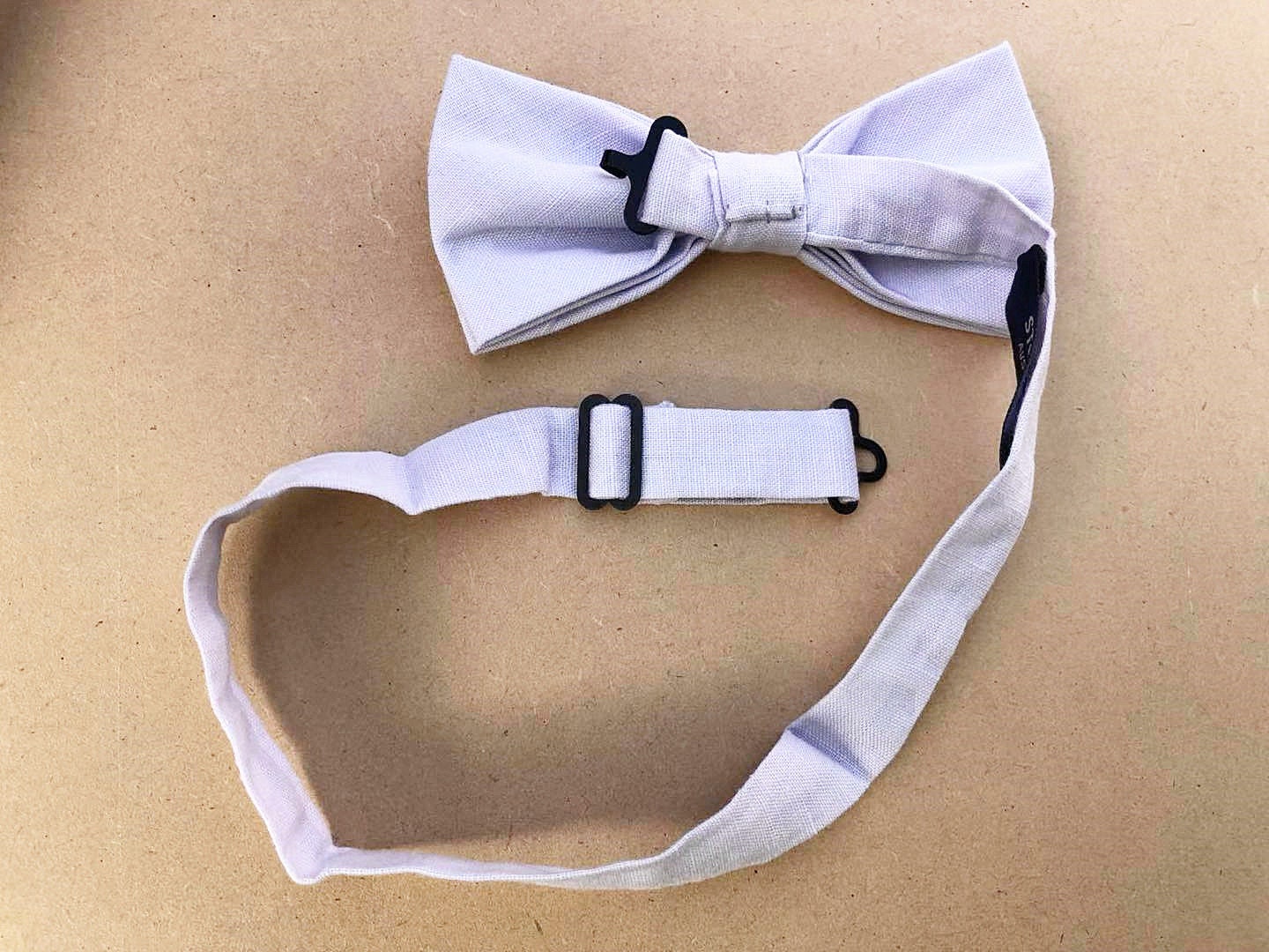 Light Purple Linen Pre-tied Bow Tie
