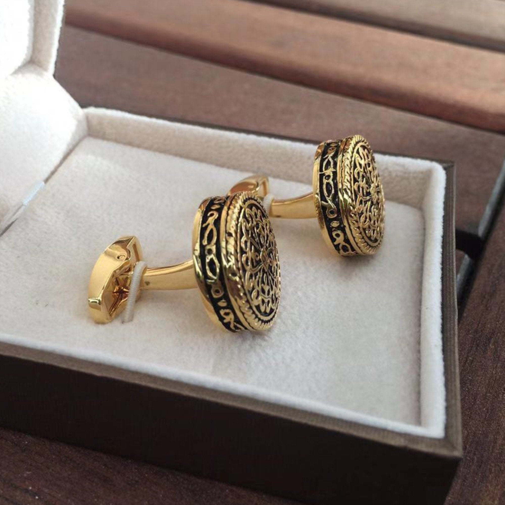 Antique Gold Baroque Cufflinks