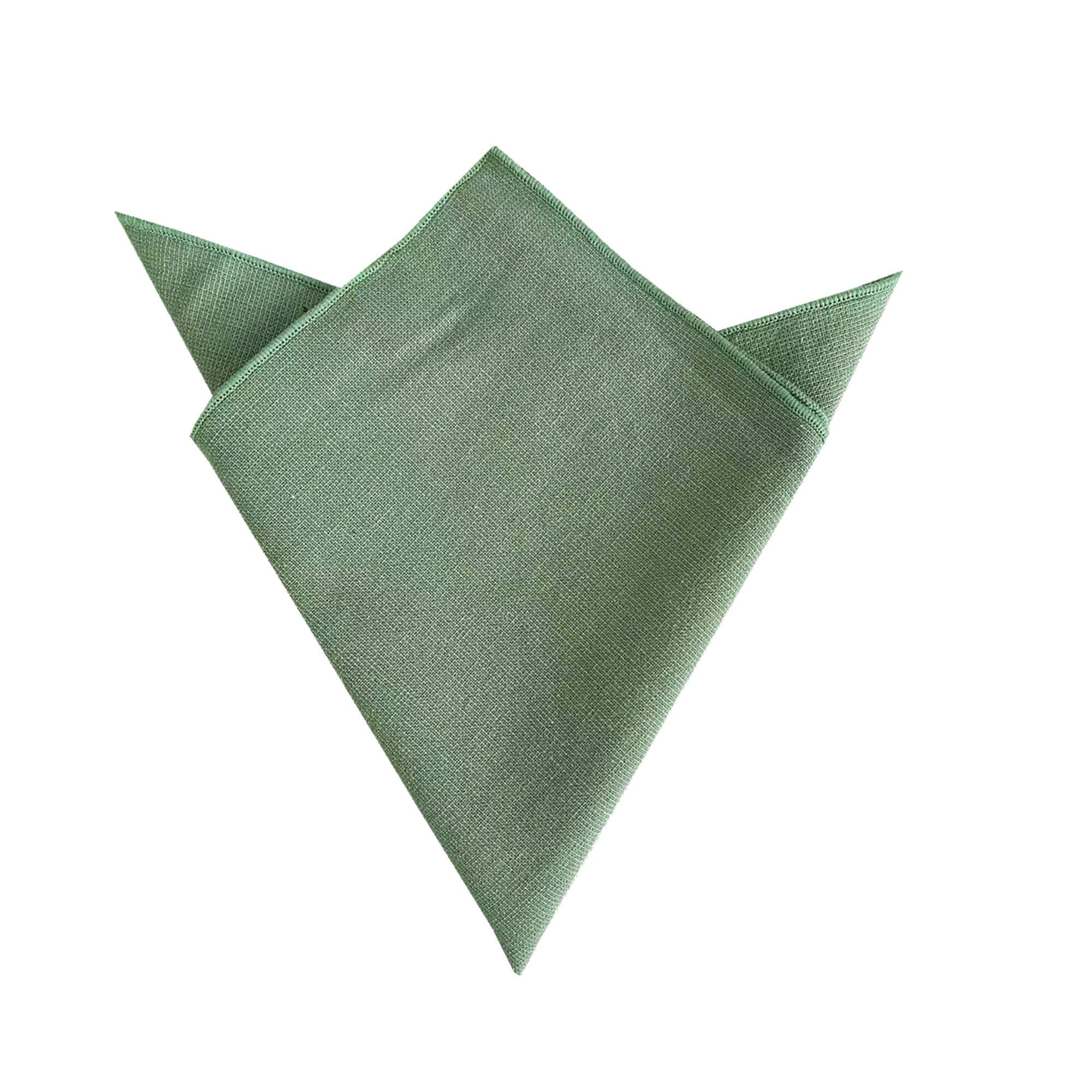 Sage Green Cotton Skinny Tie