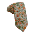 Noble Sage Green Floral Skinny Tie