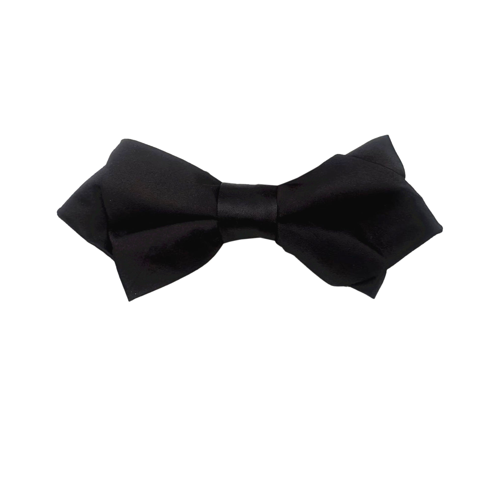 Black Diamond Satin Bow Tie
