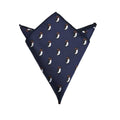 Navy Blue Penguin Pocket Square
