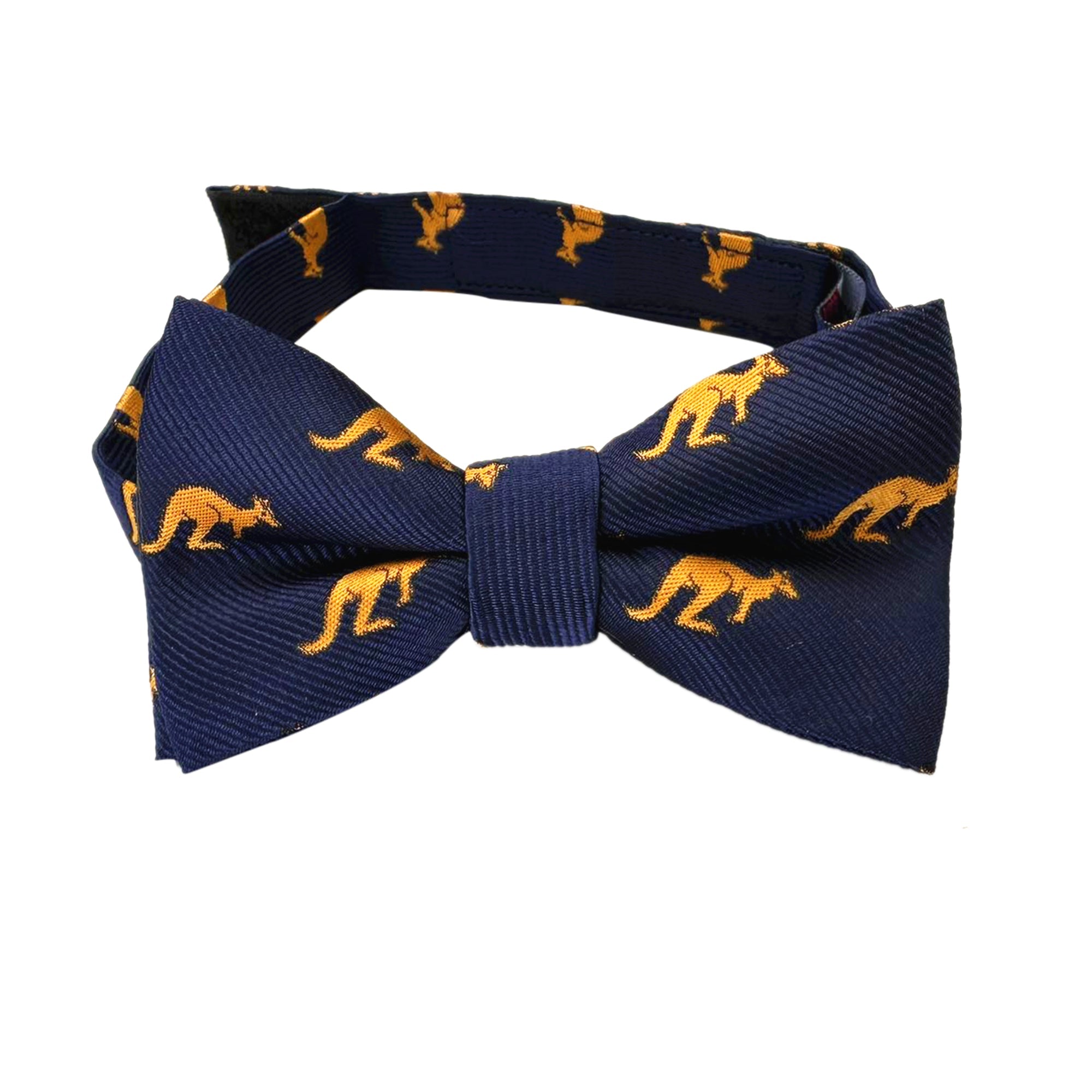 Navy Blue Kangaroo Kids Bow Tie