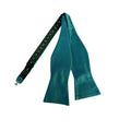 Peacock Satin Self-tied Bow Tie