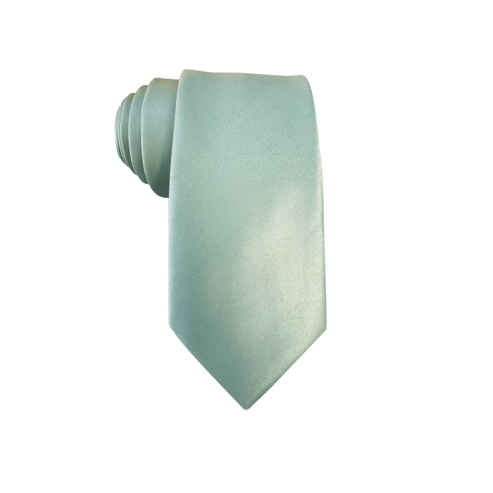 Agave Satin Skinny Tie