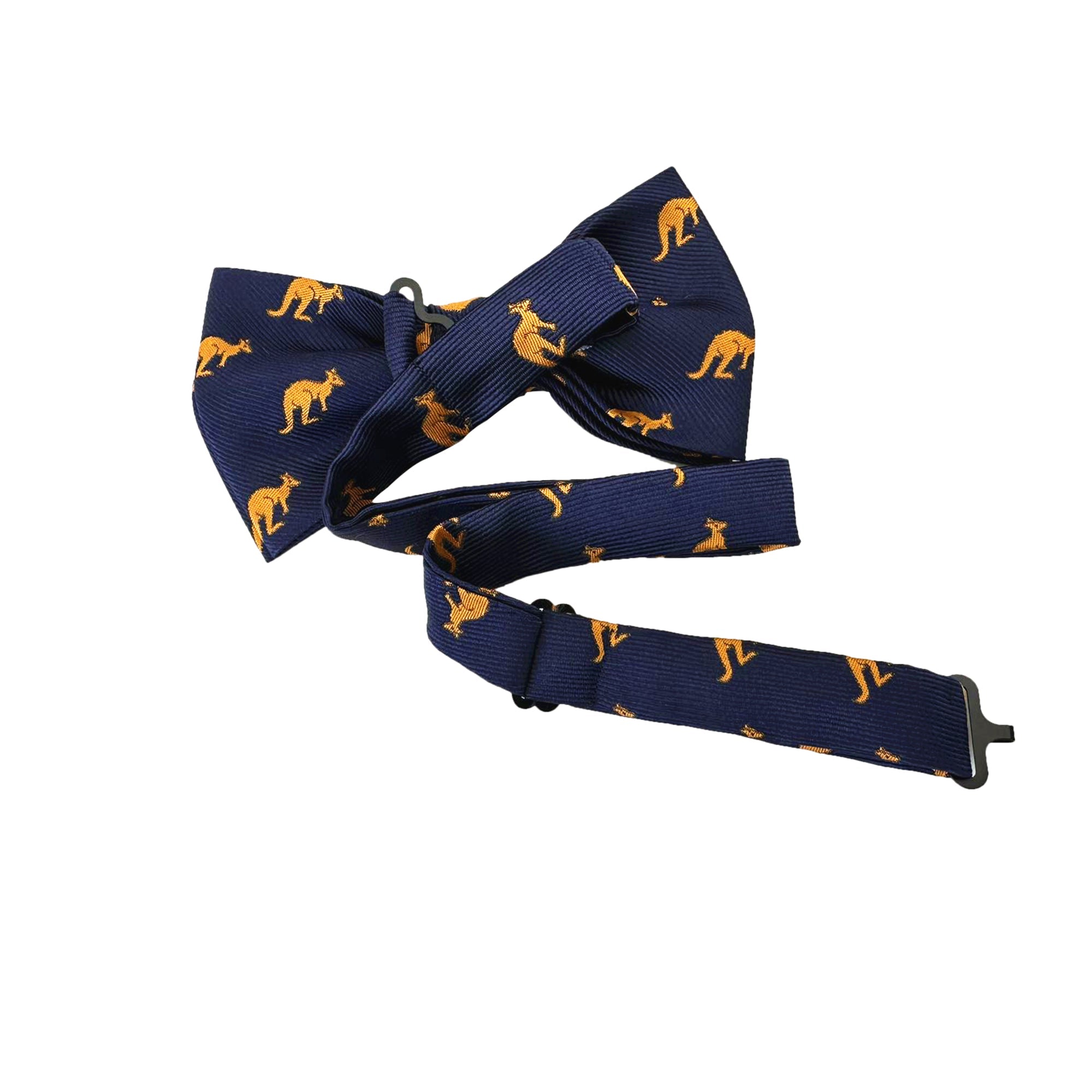 Navy Blue Kangaroo Pre-Tied Bow Tie