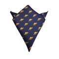 Navy Blue Kangaroo Pocket Square