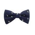 Navy Blue with Border Collie Dog Pre-tied Bow Tie