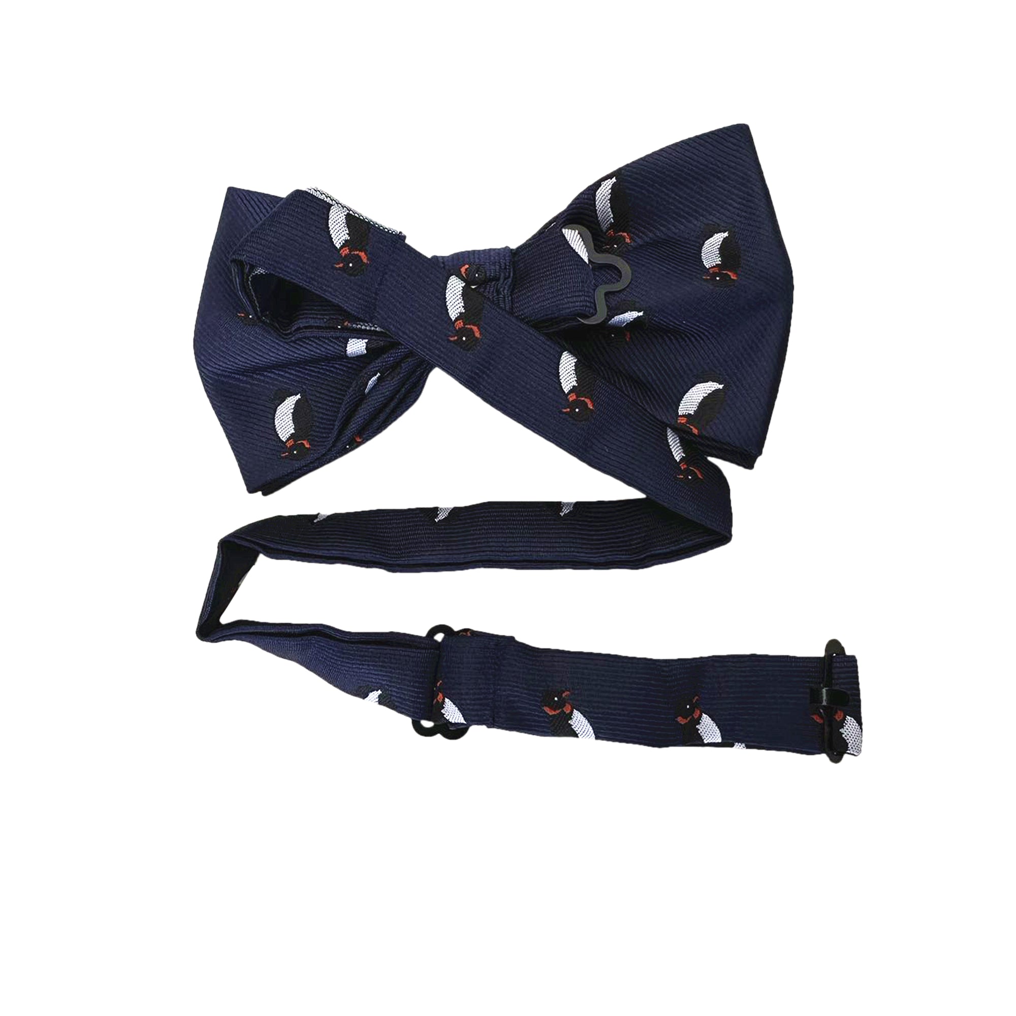 Navy Blue Penguin Pre-tied Bow Tie