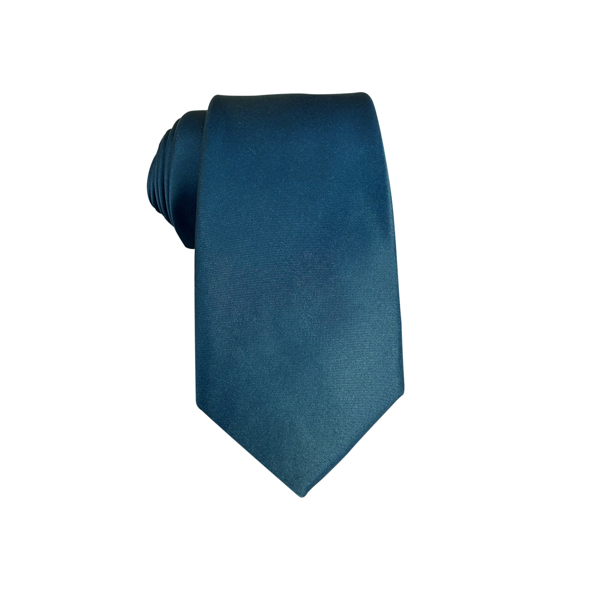 Ink Blue Matte Satin Necktie