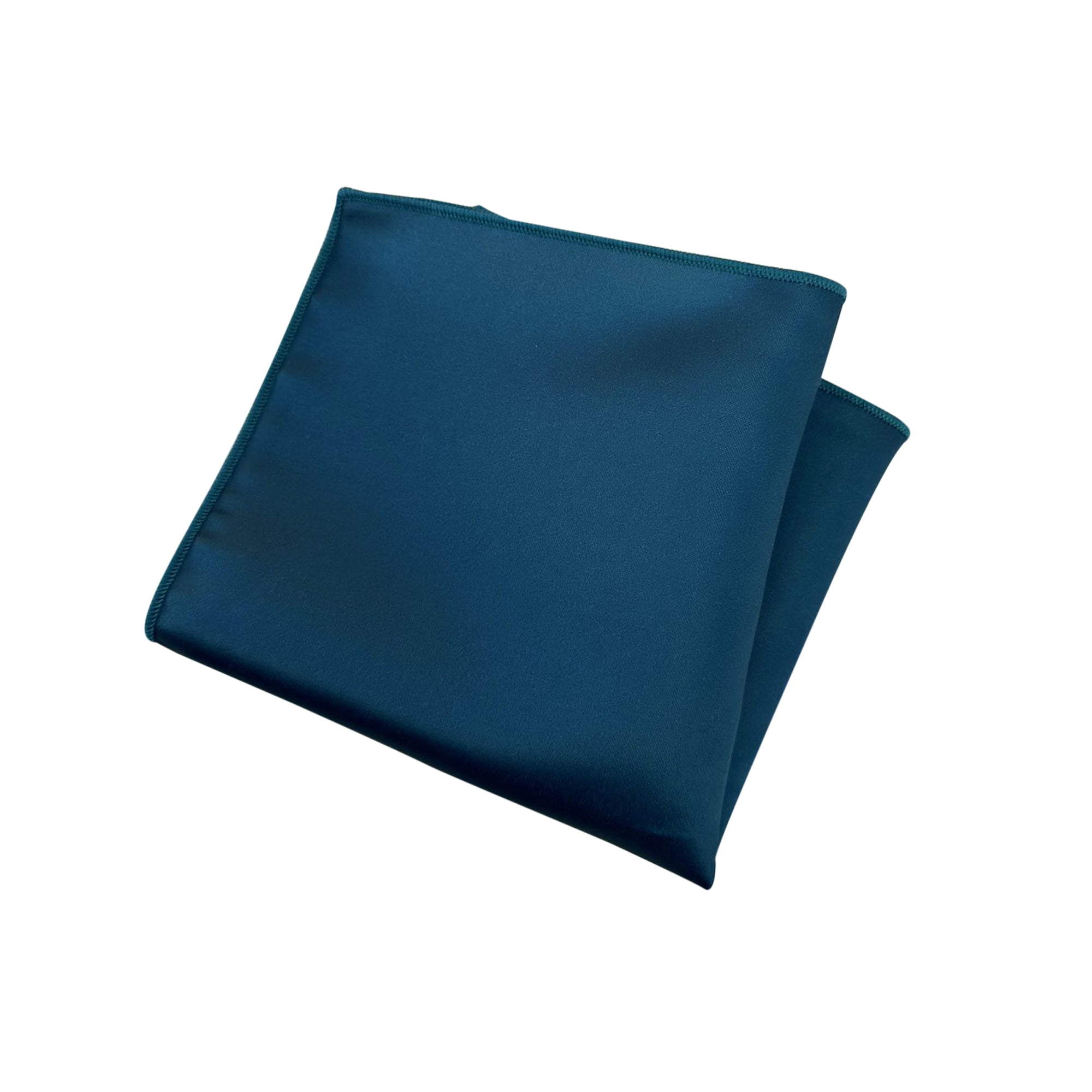 Ink Blue Satin Pocket Square