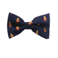 Navy Blue Yellow Rocket Pre-tied Bow Tie