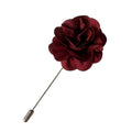 Burgundy Flower Lapel Pin