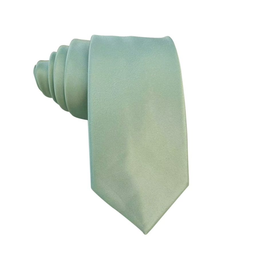 Dusty Sage Matte Satin Necktie
