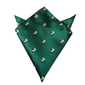Green Panda Pocket Square
