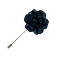 Ink Blue Flower Lapel Pin