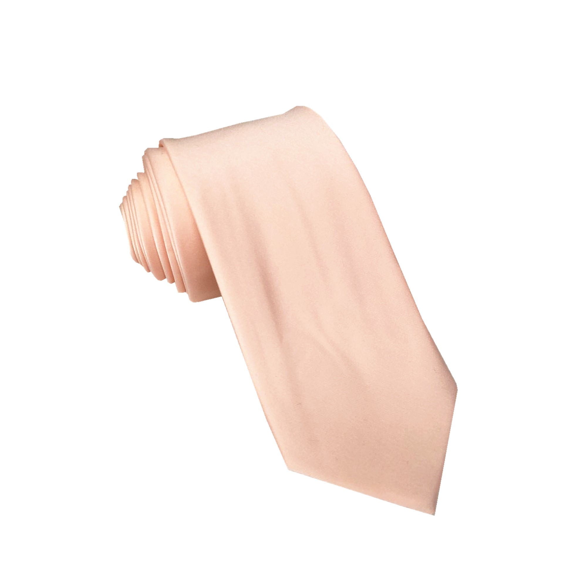 Peach Satin Necktie