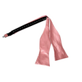 Desert Coral Satin Self-tied Bow Tie