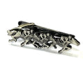 Antique Silver Racing Horse Tie Bar
