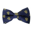 Navy Blue Yellow Spring Sunflower Pre-tied Bow Tie