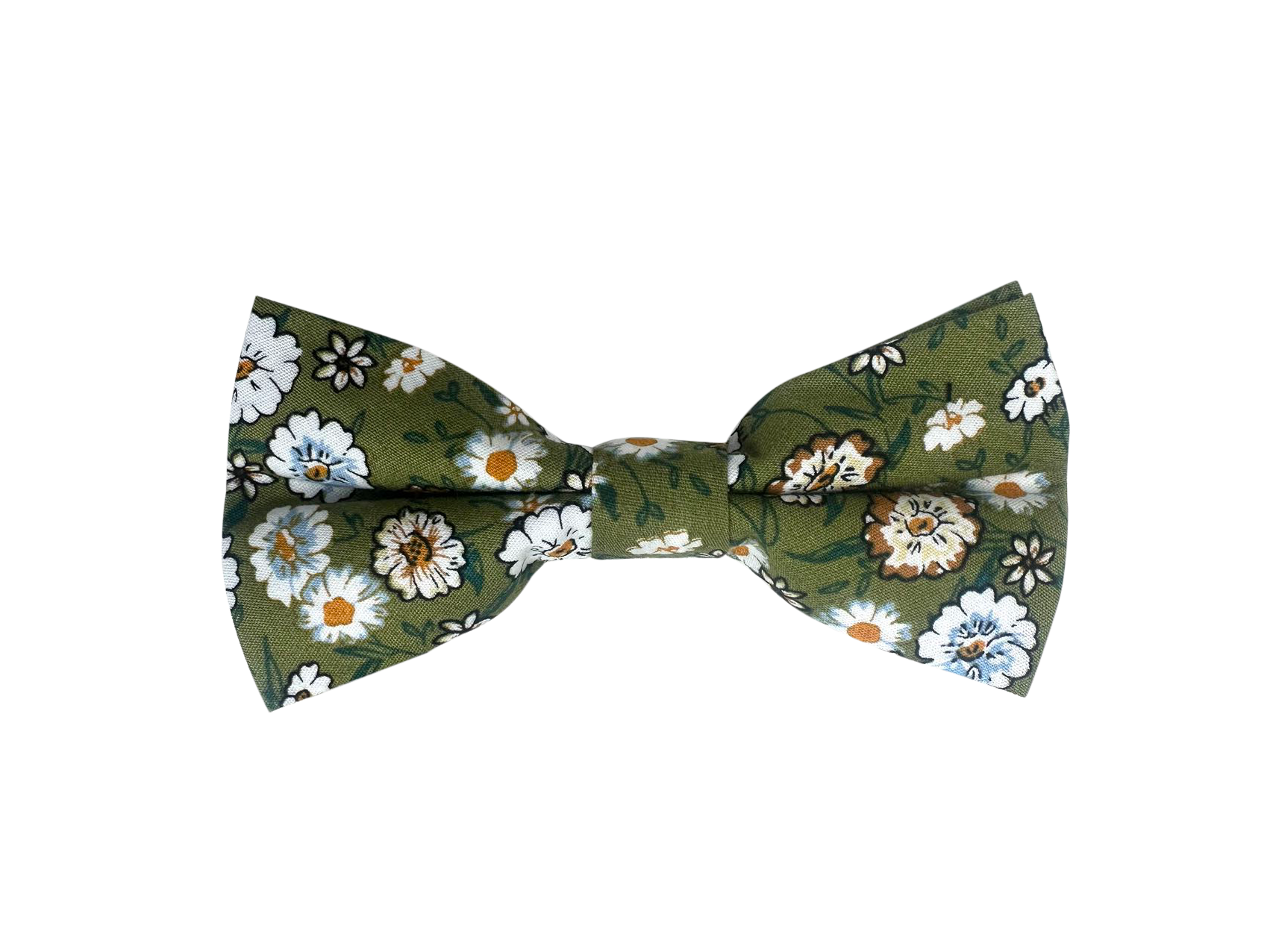 Army Green Floral Pre-tied Bow tie
