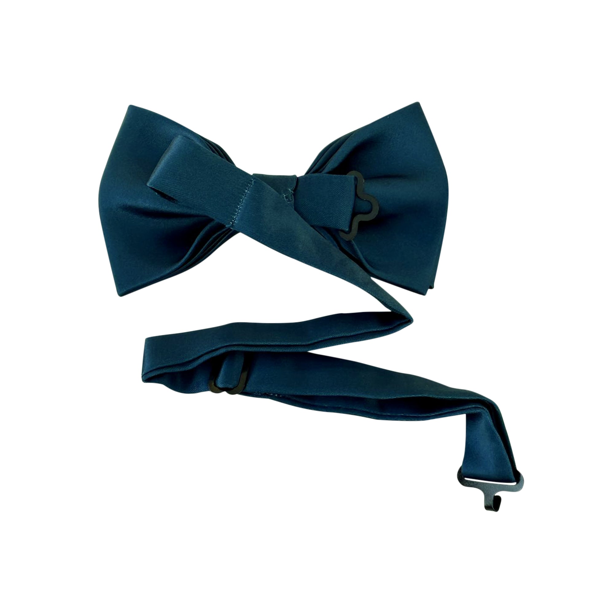 Ink Blue Matte Satin Pre-tied Bow Tie