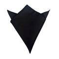 Black Satin Pocket Square