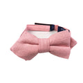 Ballet Pink Linen Kids Diamond Bow Tie