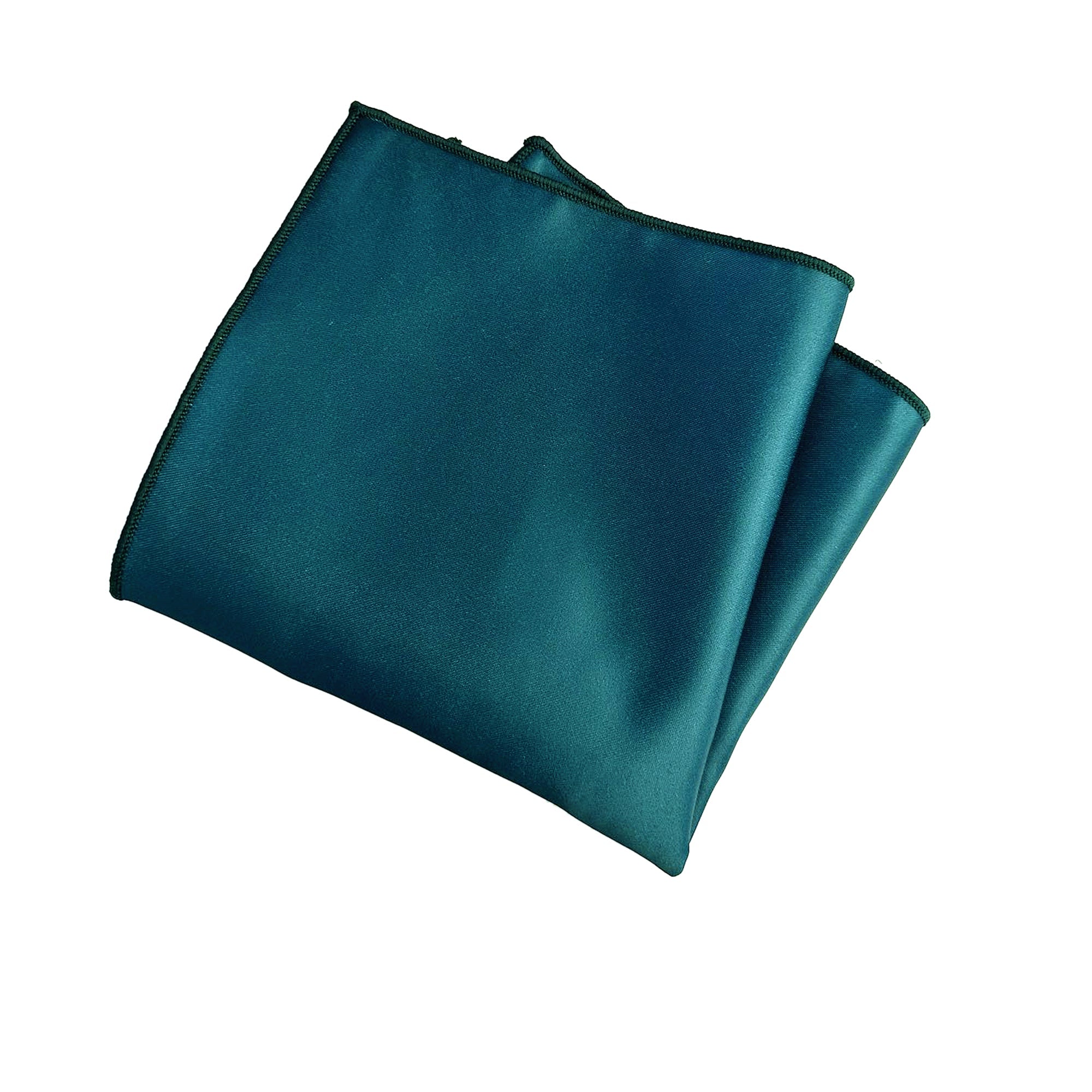 Peacock Satin Pocket Square