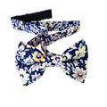 Sapphire Blue Floral Kids Bow Tie