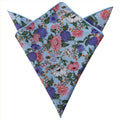 Pink Lavender Floral Pocket Square