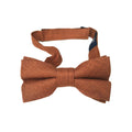 Rusty Bronze Linen Kids Bow Tie