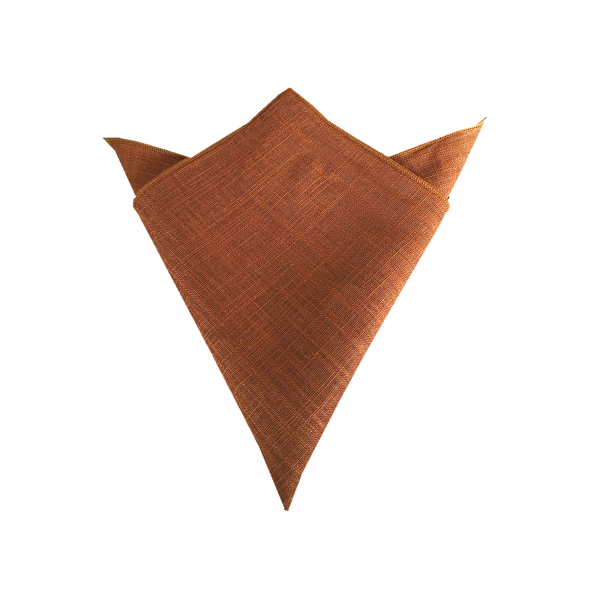 Rusty Bronze Linen Pocket Square