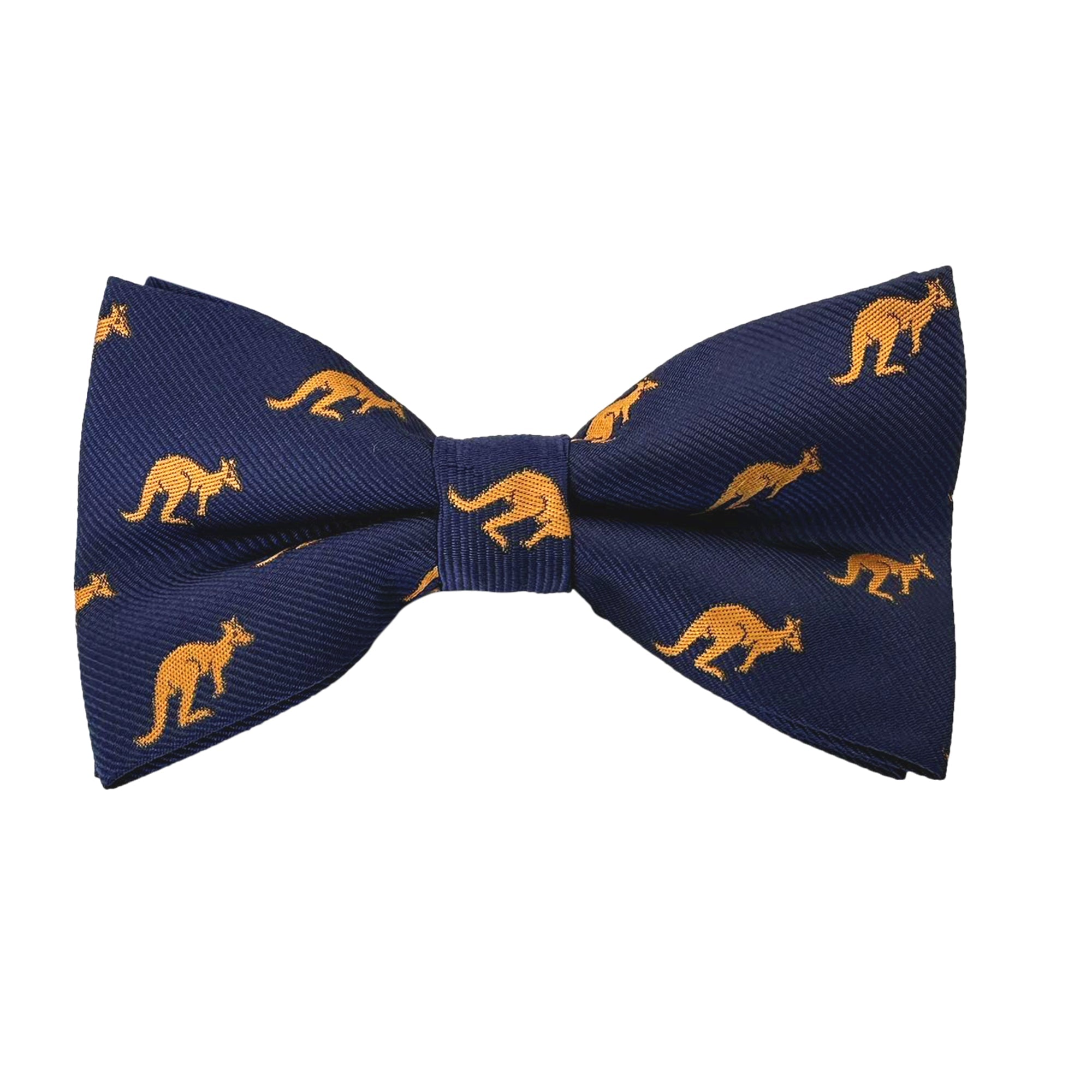 Navy Blue Kangaroo Pre-Tied Bow Tie