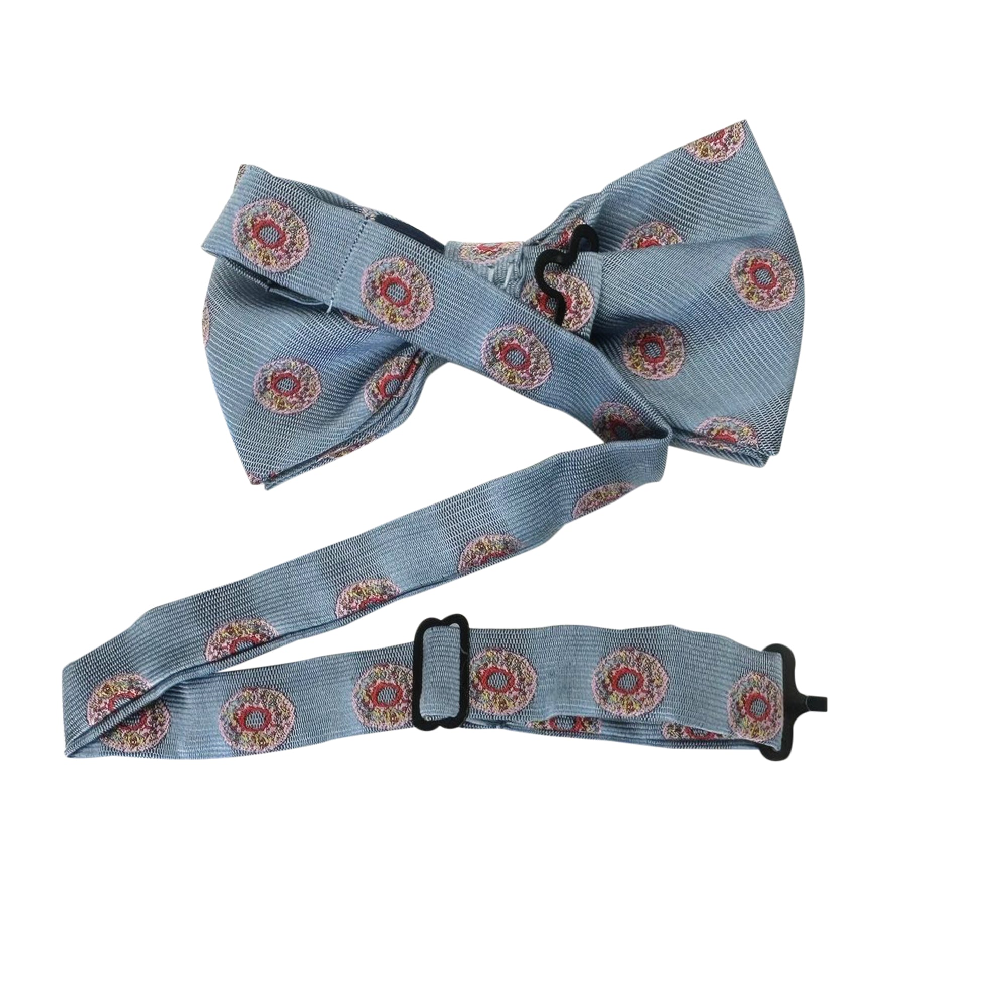 Silver Grey with Donut Pre-tied Bow Tie