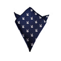 Navy Blue Bunny Pocket Square
