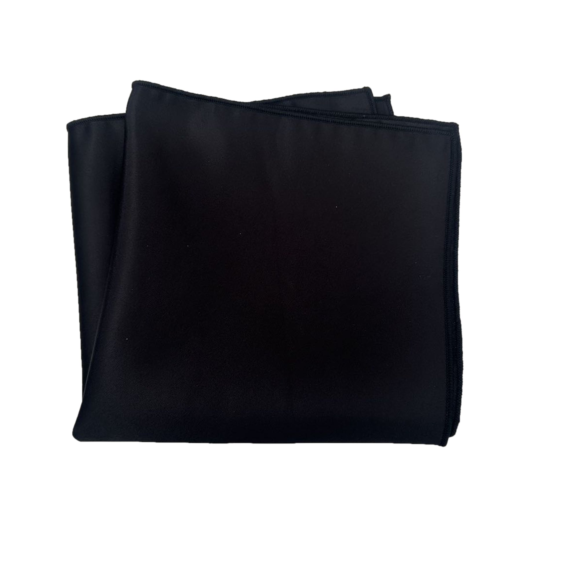 Black Satin Pocket Square
