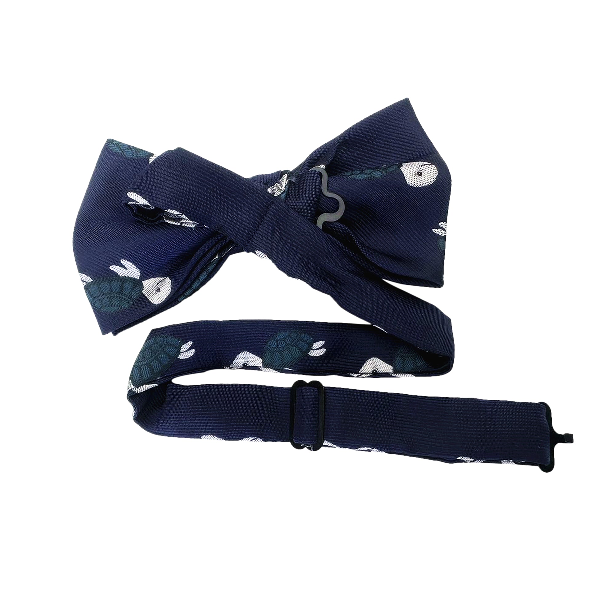 Navy Blue Sea Turtle Pre-tied Bow Tie