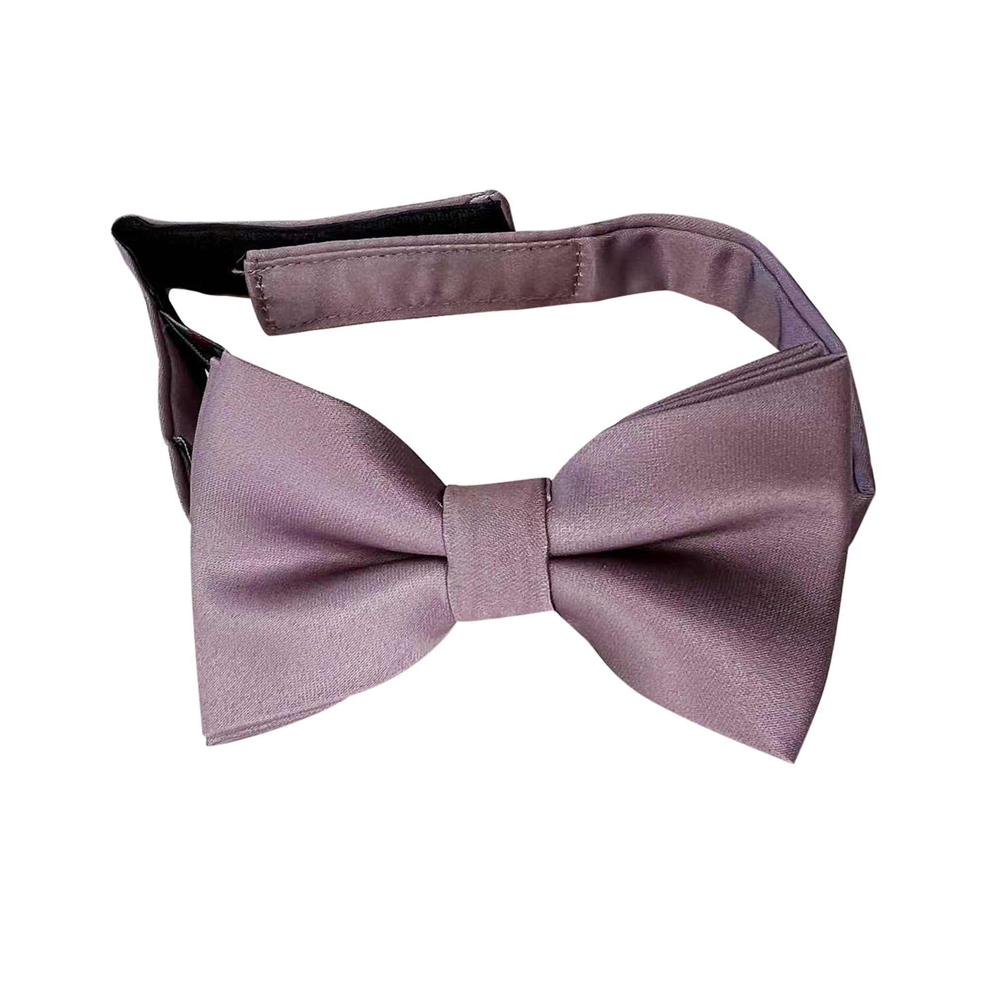 Dusk Dusty Purple Satin Kids Bow Tie