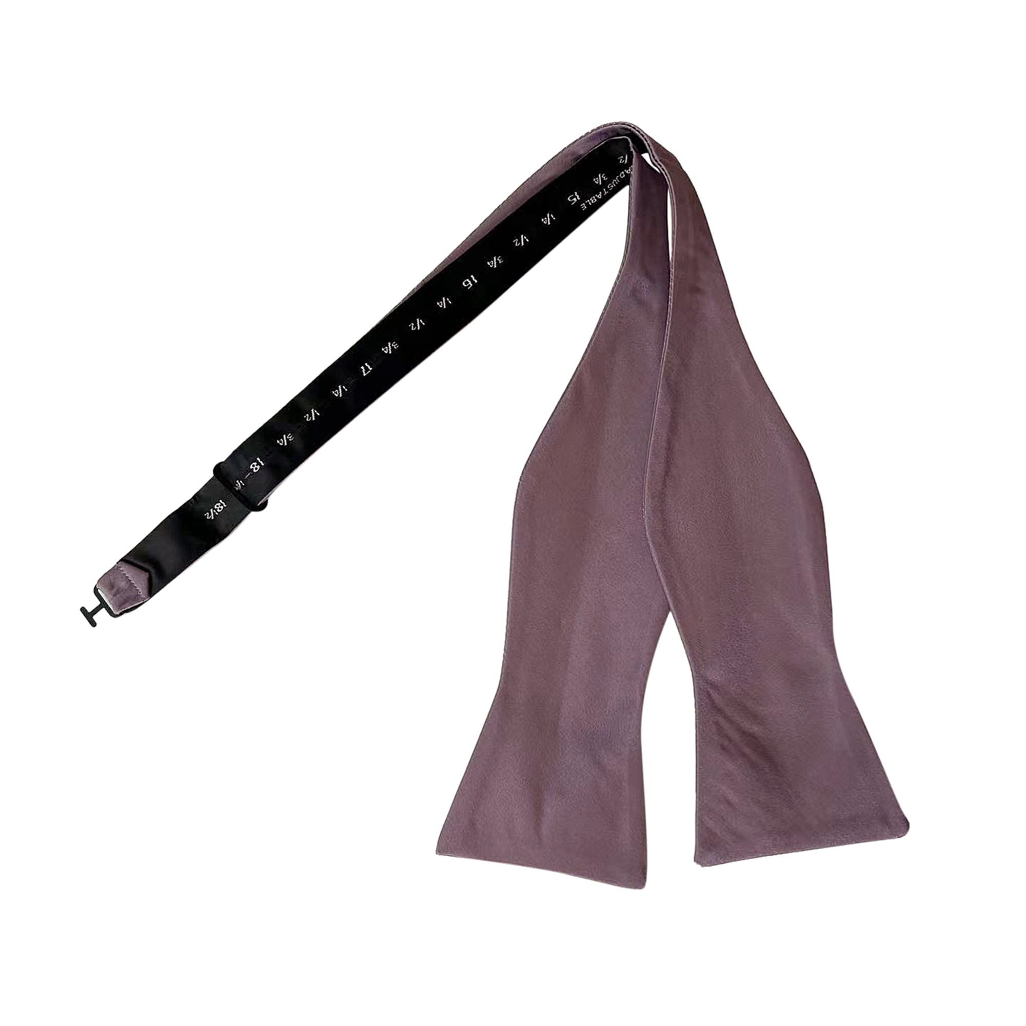 Dusk Dusty Purple Satin Self-tied Bow Tie