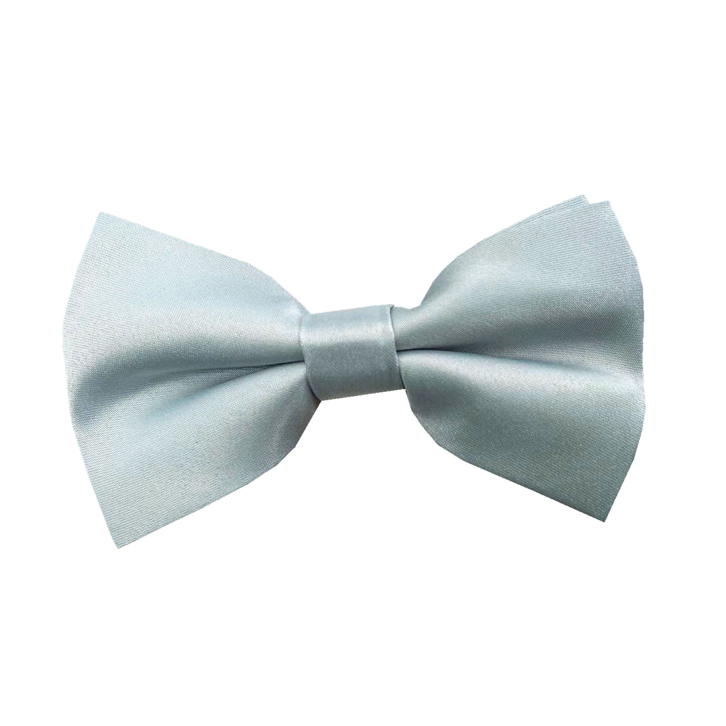 Dusty Blue Satin Pre-tied Bow Tie