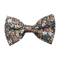 Dusty Orange & White Floral Pre-tied Bow Tie