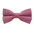 Dusty Rose Linen Pre-tied Bow Tie