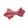Dusty Rose Pink Satin Diamond Pre-tied Bow Tie
