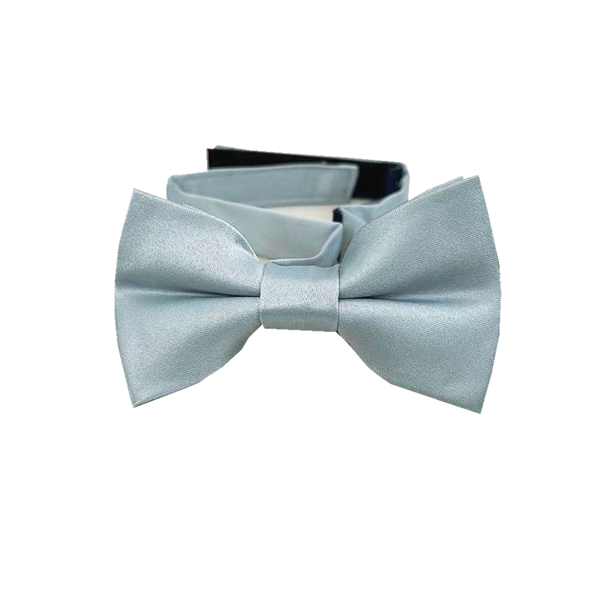 Dusty Blue Satin Kids Bow Tie